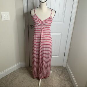 Vitamin A gray striped maxi dress coverup summer vacation beach size‎ small